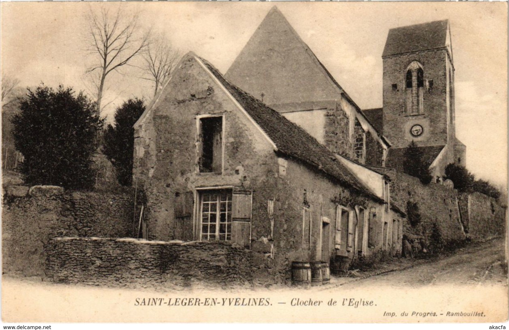 CPA St-LEGER-en-YVELINES - Clocher De L'Église (102946) - St. Leger En Yvelines