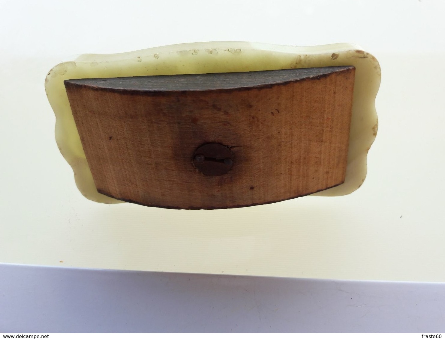 Tampon Buvard Ancien (bois,marbre ,laiton) - Calamai