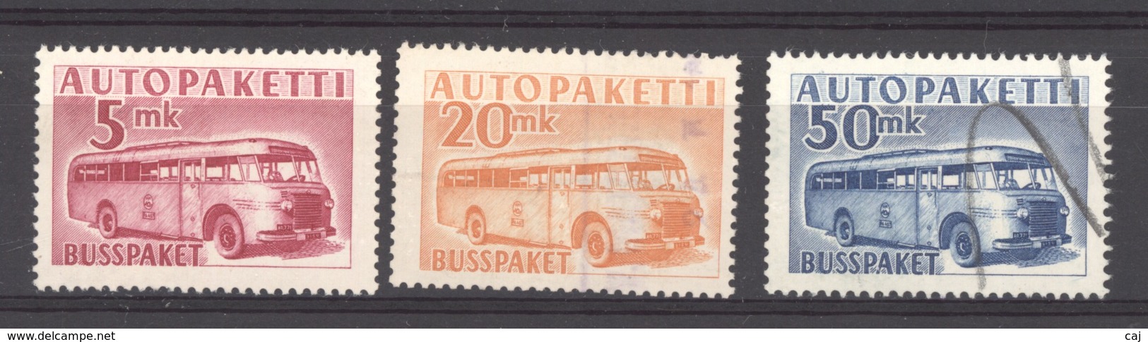 Finlande    -  Pour Autobus:  Yv   6-8  (o) - Parcel Post