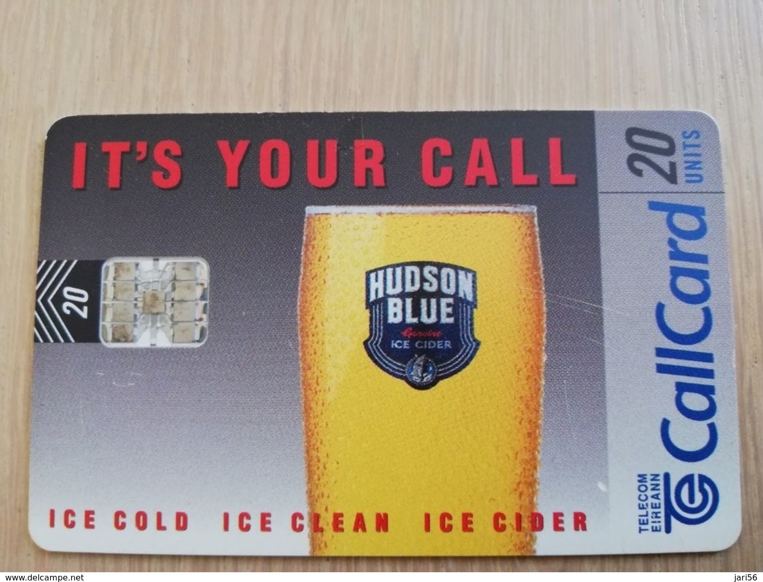 IRELAND /IERLANDE   CHIPCARD 20  UNITS  HUDSON BLEU  ICE COLD   SC7 CHIP   ** 2754** - Ireland