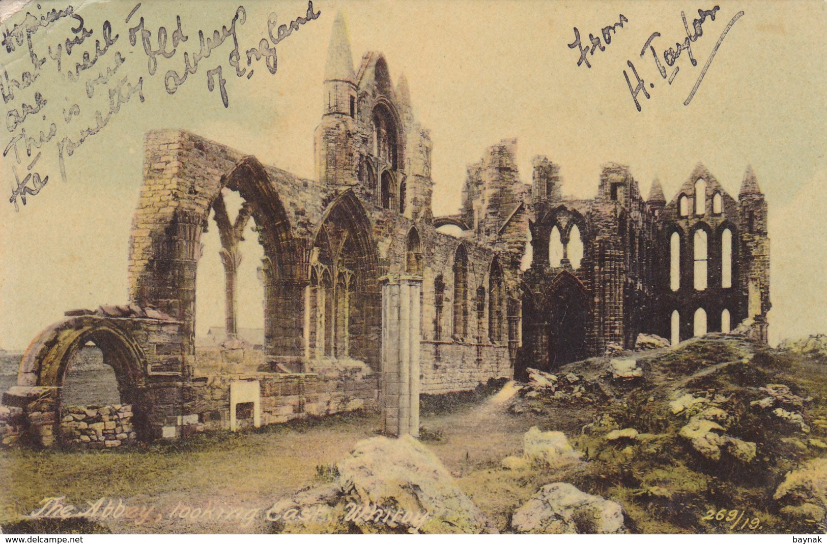 ENG74  --  WHITBY  -- THE ABBEY  --   1909 - Whitby