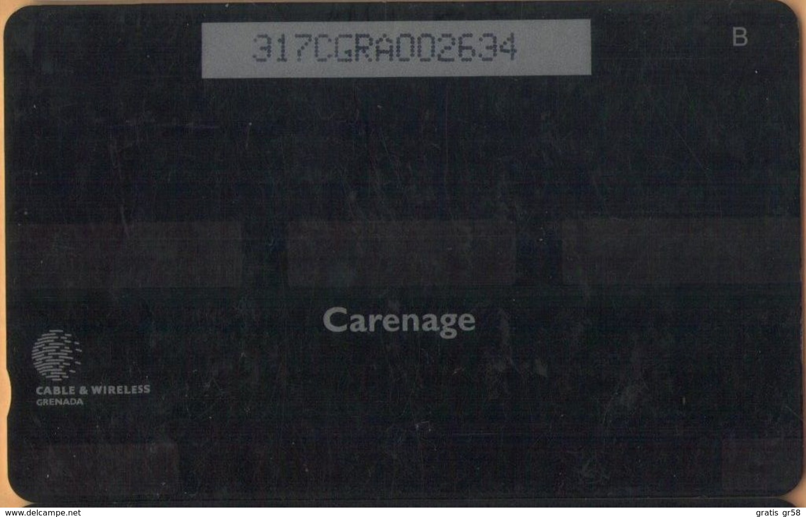 Grenada - GPT, GRE-317A, 317CGRA, Carenage St Georges, C&W Logo, 20 EC$, 10,000ex, 1999, Used As Scan - Grenada