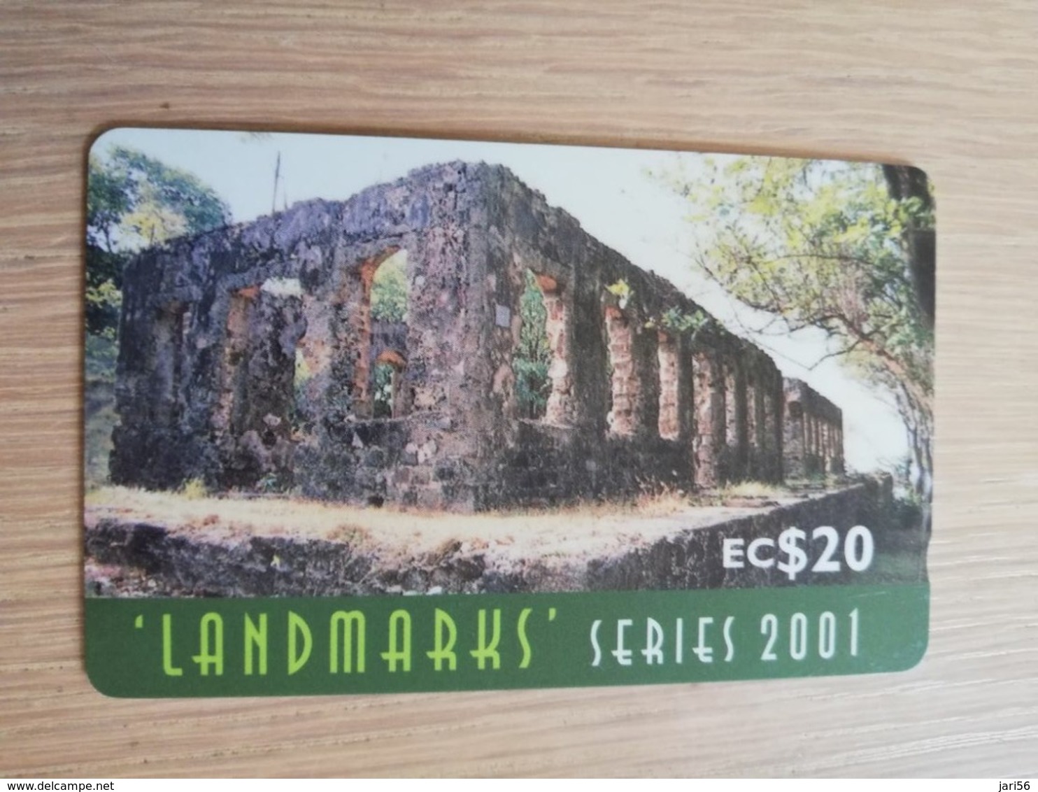 ST LUCIA    $ 20   CABLE & WIRELESS  STL-337F   337CSLF  LANDMARKS SERIES       Fine Used Card ** 2757** - Saint Lucia