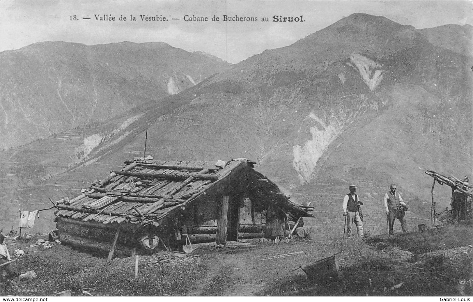 Vallée De La Vésubie - Cabane De Bucherons Au Siruol - Lantosque - Animée - Lantosque