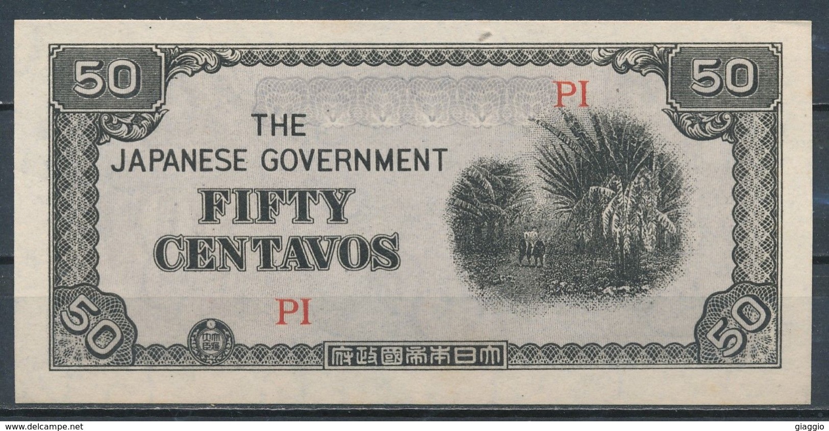 °°° JAPAN - JAPANESE GOVERNMENT 50 FIFTY CENTAVOS °°° - Japon