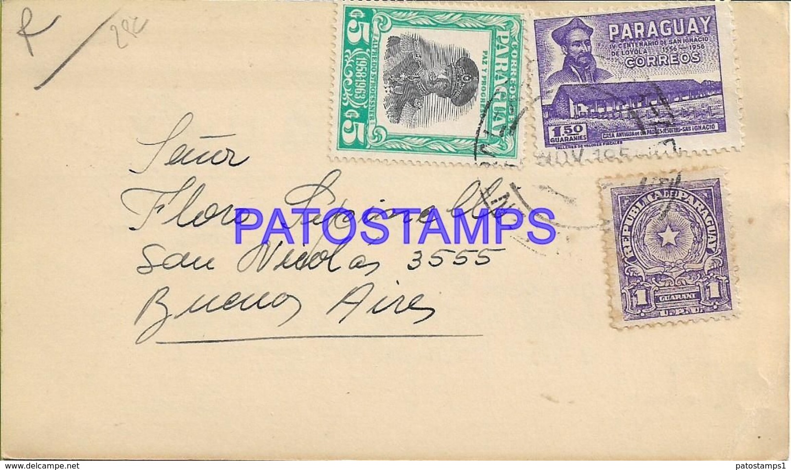 138450 PARAGUAY ASUNCION RADIO QSO LU7CK YEAR 1958 CIRCULATED TO ARGENTINA NO POSTAL POSTCARD - Radio