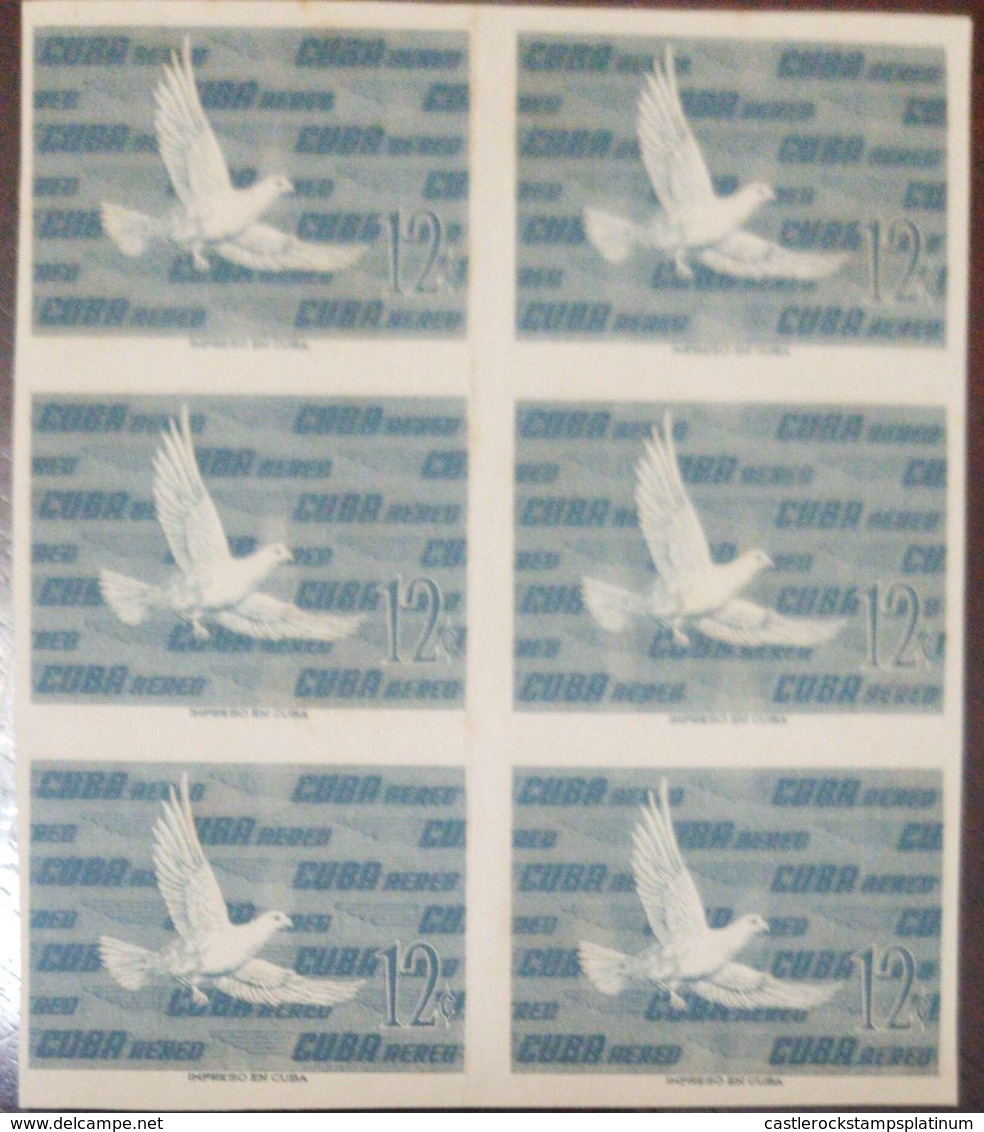 O) 1956  CUBA - CARIBBEAN, PROOF,  IMPERFORATED, PIGEON - SC C137 12c, MNH - Non Dentelés, épreuves & Variétés