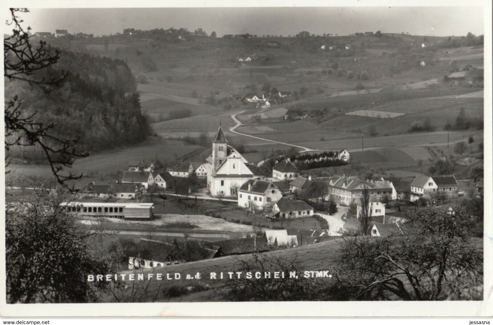 AK - Stmk - Breitenfeld A.d. Rittschein - Ortsansicht - 1961 - Feldbach