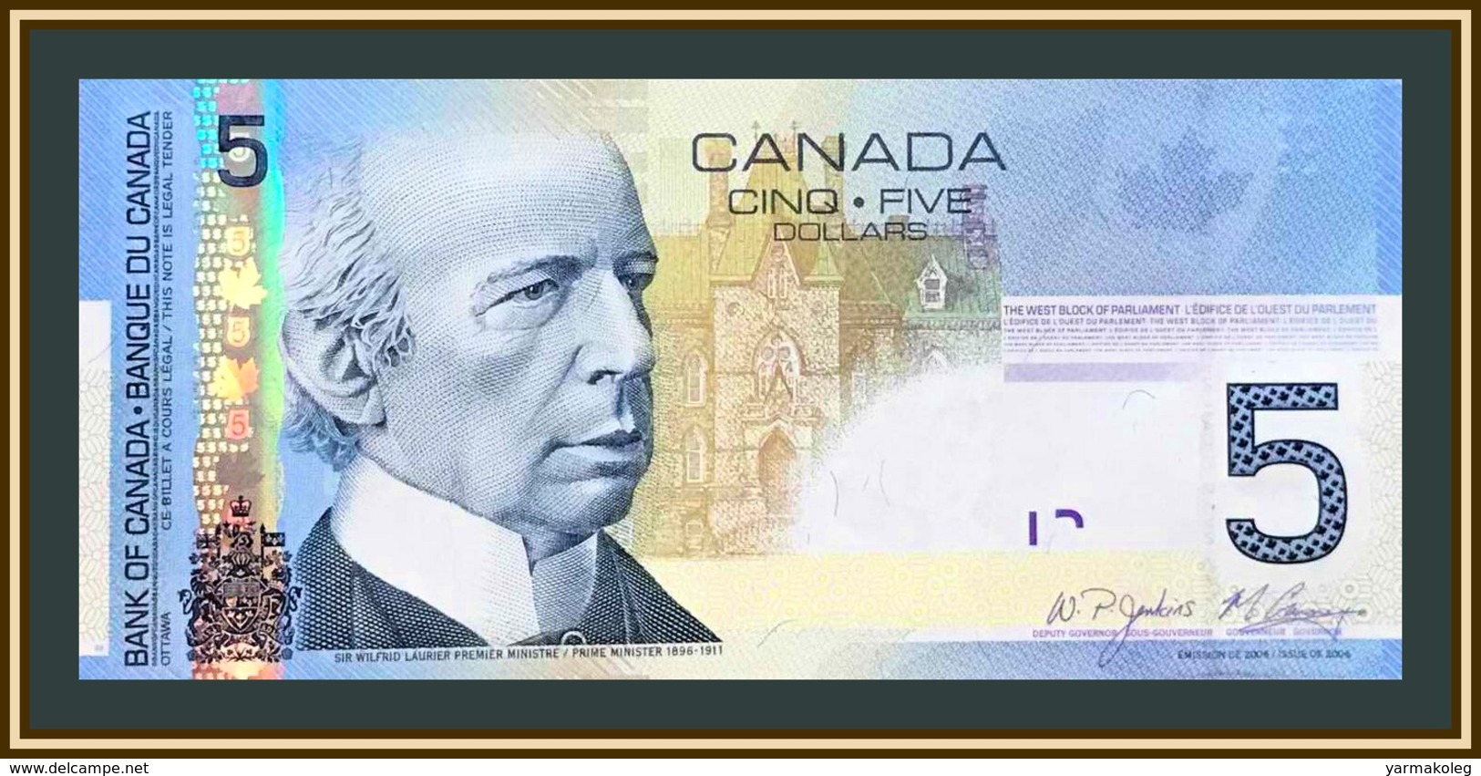 Canada 5 Dollars 2006 (2008) P-101 (101Ab) UNC - Canada