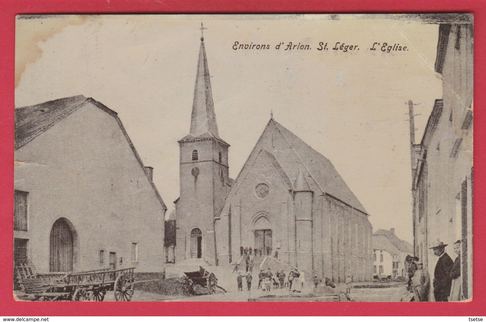 St. Léger ( Environs D'Arlon ) - L'Eglise - 1907  ( Voir Verso ) - Saint-Léger
