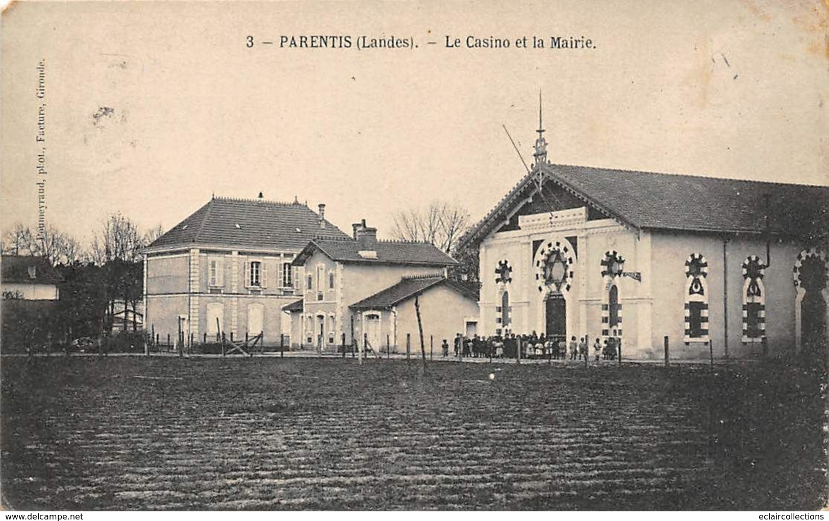 Parentis En Born        40         Le Casino Et La Mairie       (voir Scan) - Andere & Zonder Classificatie