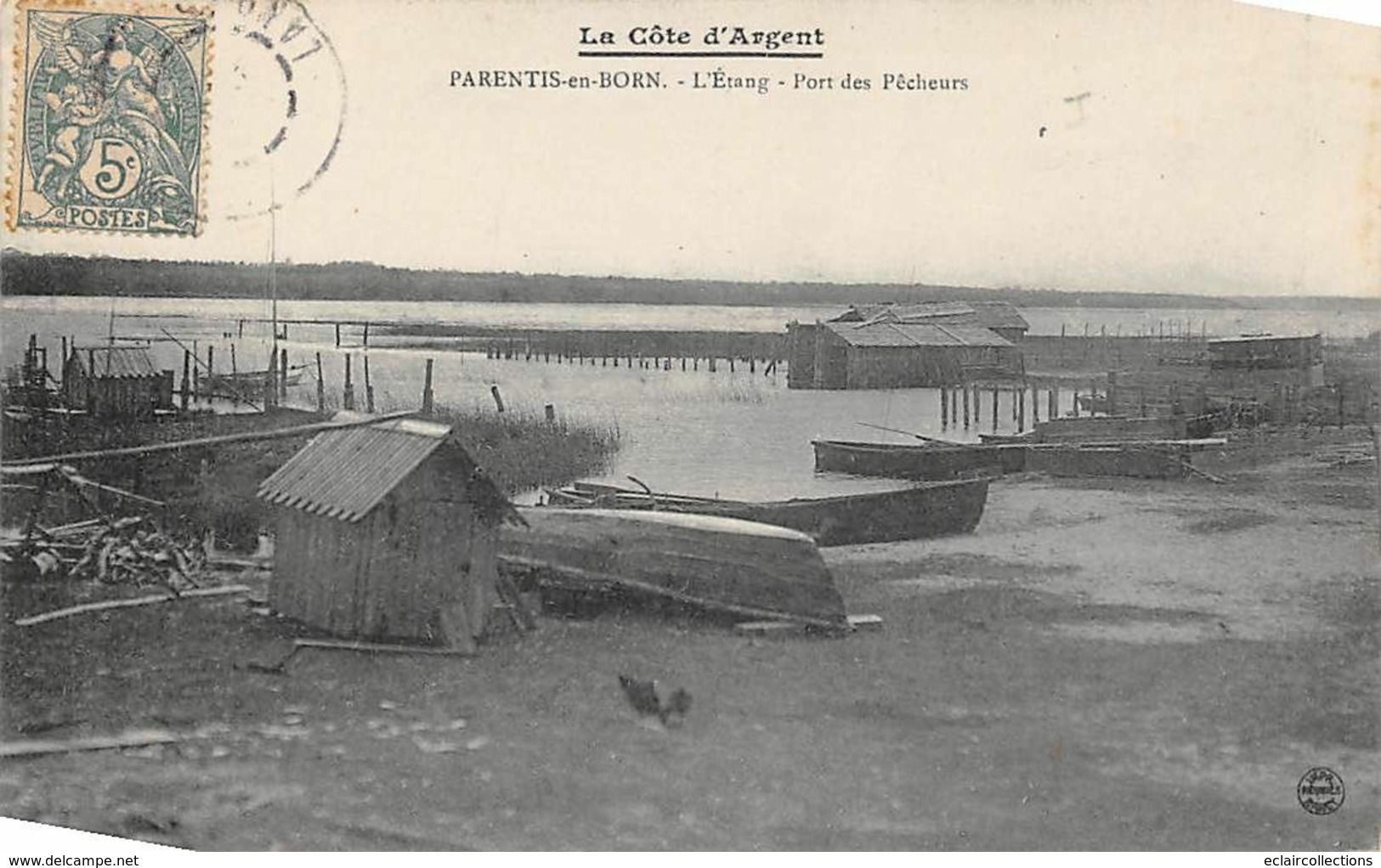 Parentis En Born        40        Étang. Le Port Des Pêcheurs      (voir Scan) - Autres & Non Classés