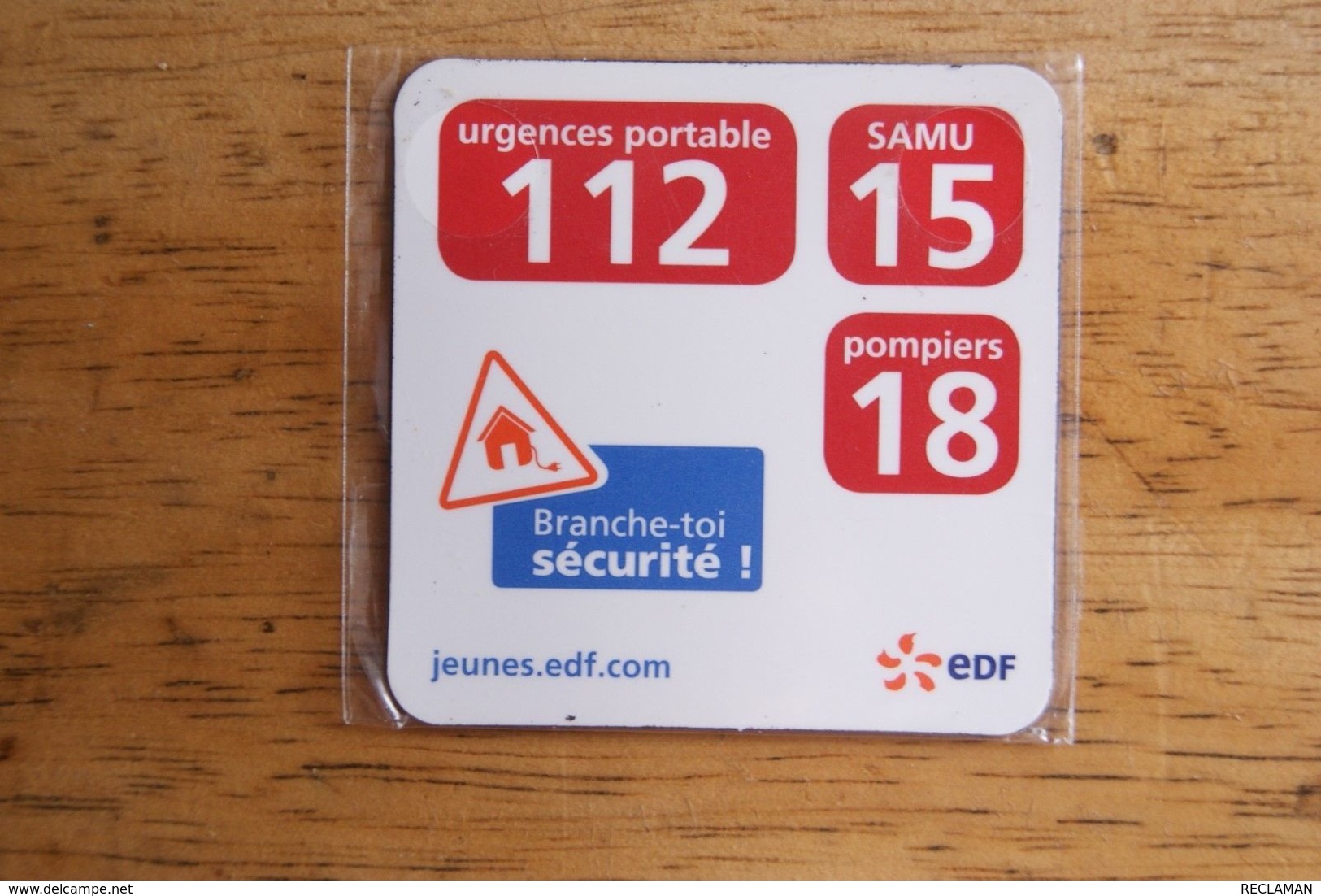 LOT 16 MAGNETS EDF GAZ DE FRANCE SAMU 15 POMPIERS 18 URGENCES PORTABLE 112 - Sonstige & Ohne Zuordnung