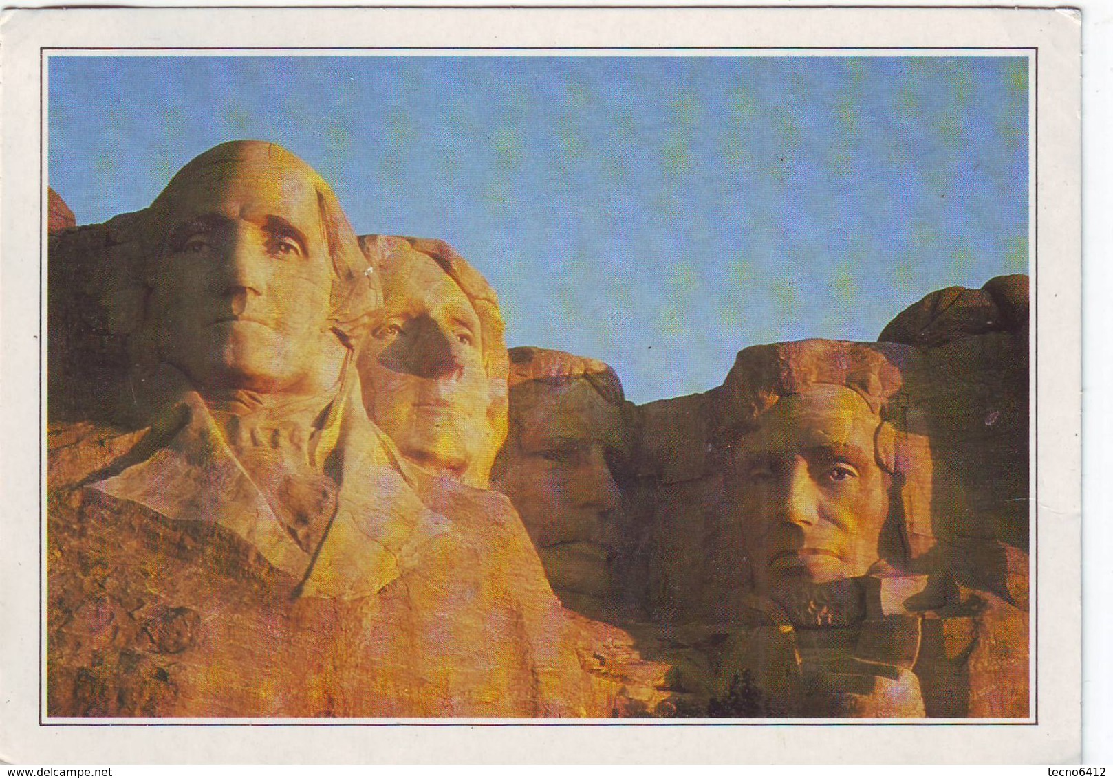 Cartolina Stati Uniti - Sud Dakota  -  Monte Rushmore - Viaggiata - Mount Rushmore