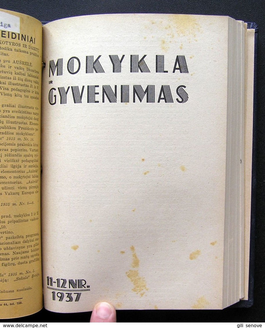 Lithuanian Magazines – Mokykla ir gyvenimas, Darbo visuomenė, Mokykla ir visuomenė 1931-1938