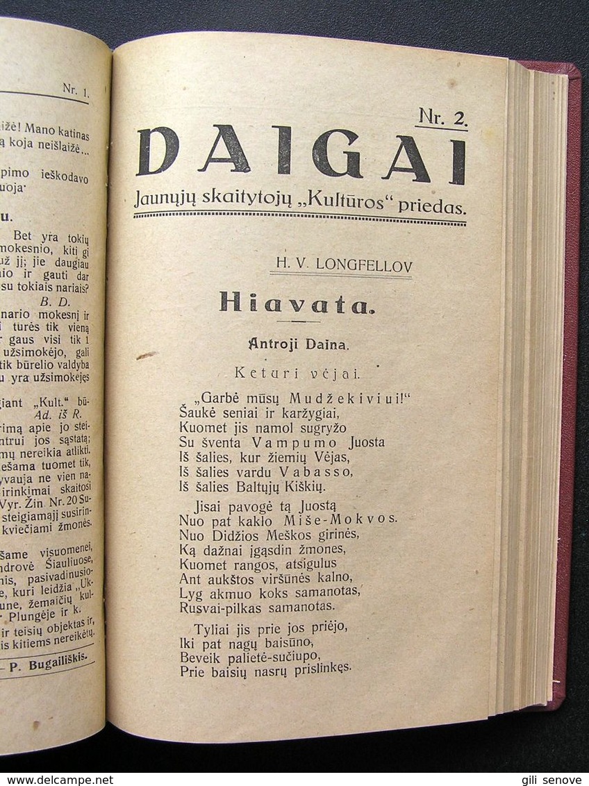 Lithuanian Magazines – Skaitymai, Židinys, Aušrinė, Daigai 1922-1931