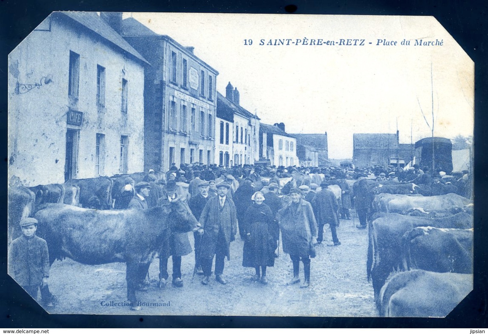 Cpa Du 44  Saint Père En Retz  Place Du Marché  --  Bourgneuf AVR20-177 - Bourgneuf-en-Retz