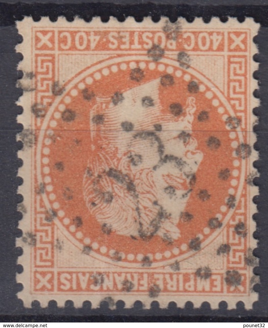 FRANCE : EMPIRE LAURE 40c ORANGE N° 31 OBLITERATION ETOILE DE PARIS N° 23 COTE 75 € - 1863-1870 Napoléon III Lauré