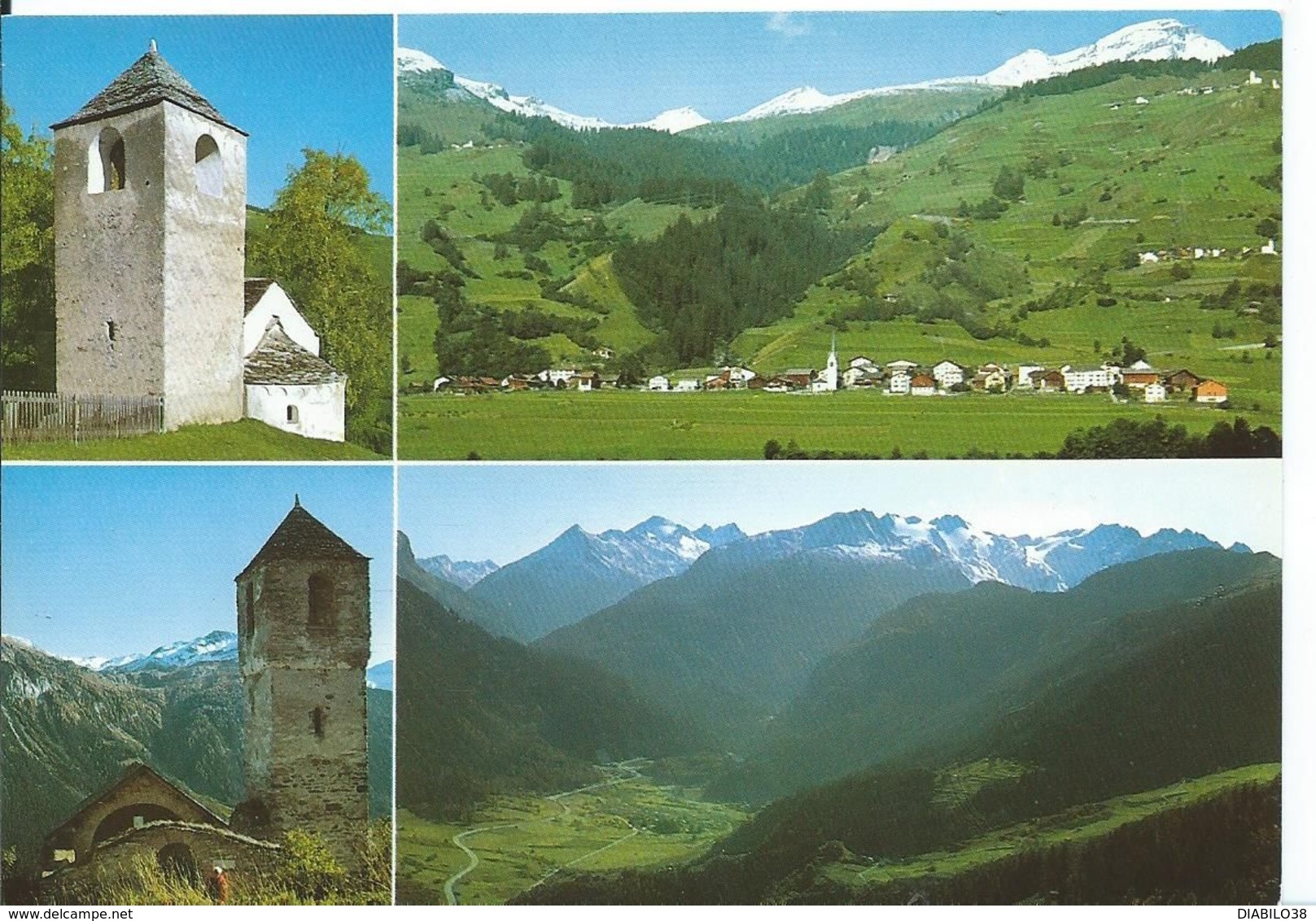 KIRCHE CASTI     ( SUISSE )       MULTI-VUES - Casti-Wergenstein