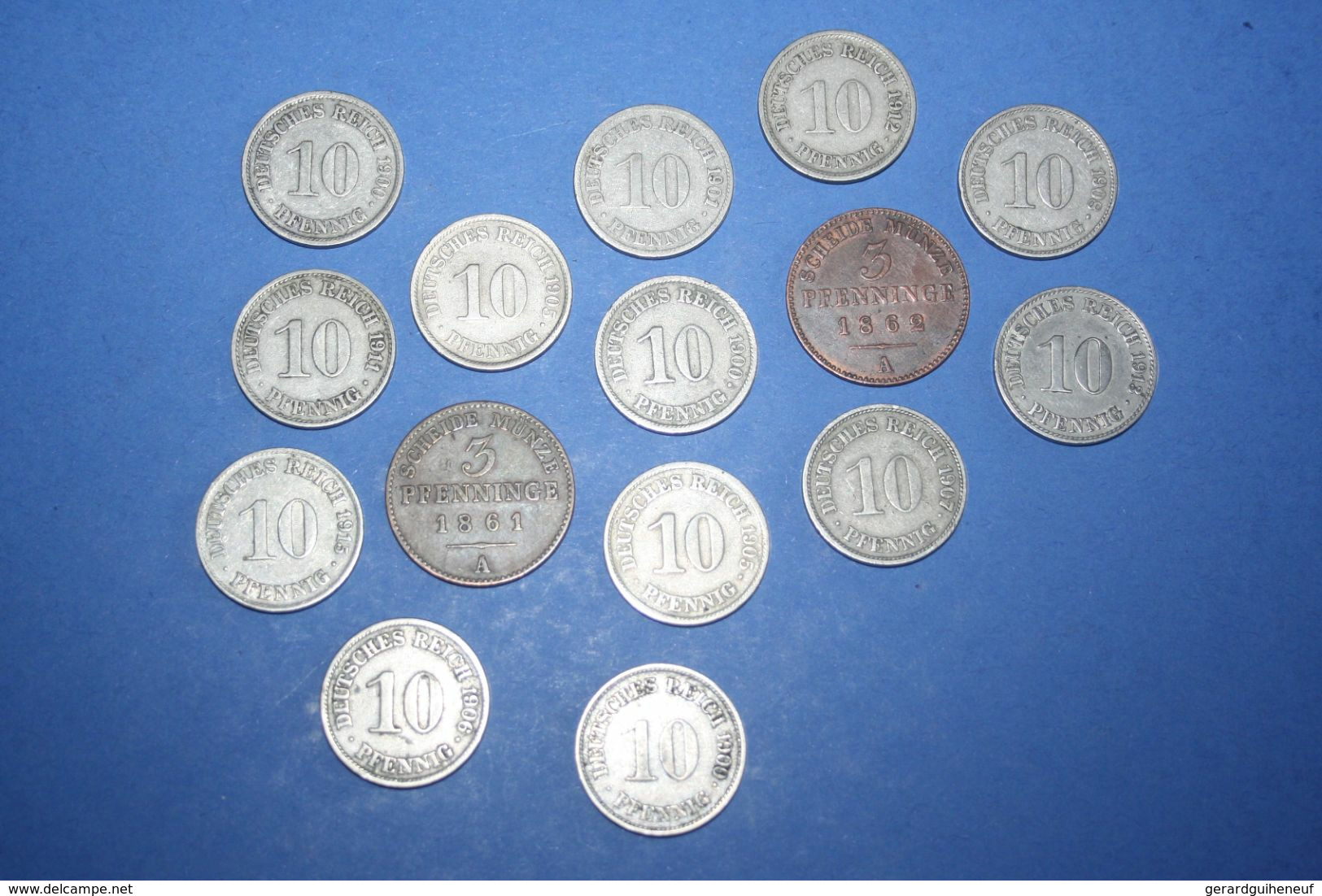 15 Anciennes Monnaies Allemandes - Lots & Kiloware - Coins