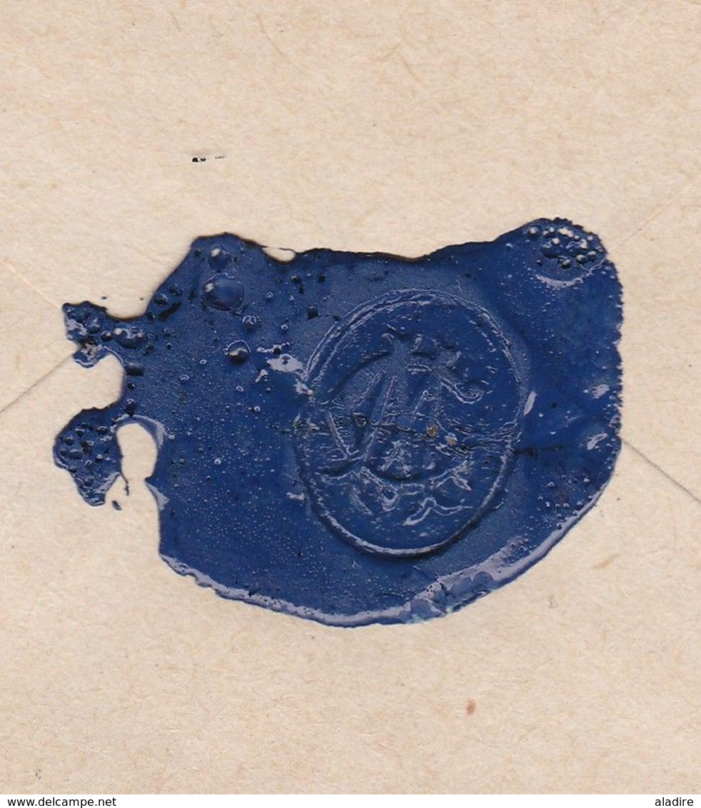 1930 - enveloppe entier postal 50 c illustré scellée de Tananarive vers Paris - cad arrivée