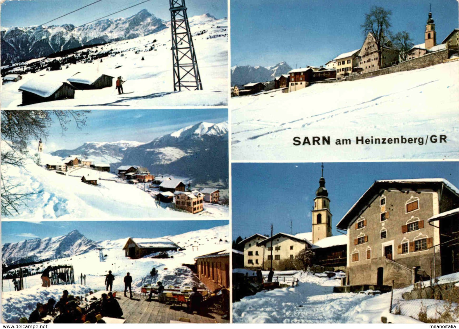 Sarn Am Heinzenberg / GR - 5 Bilder (36784) * 18. 2. 1985 - Sarn