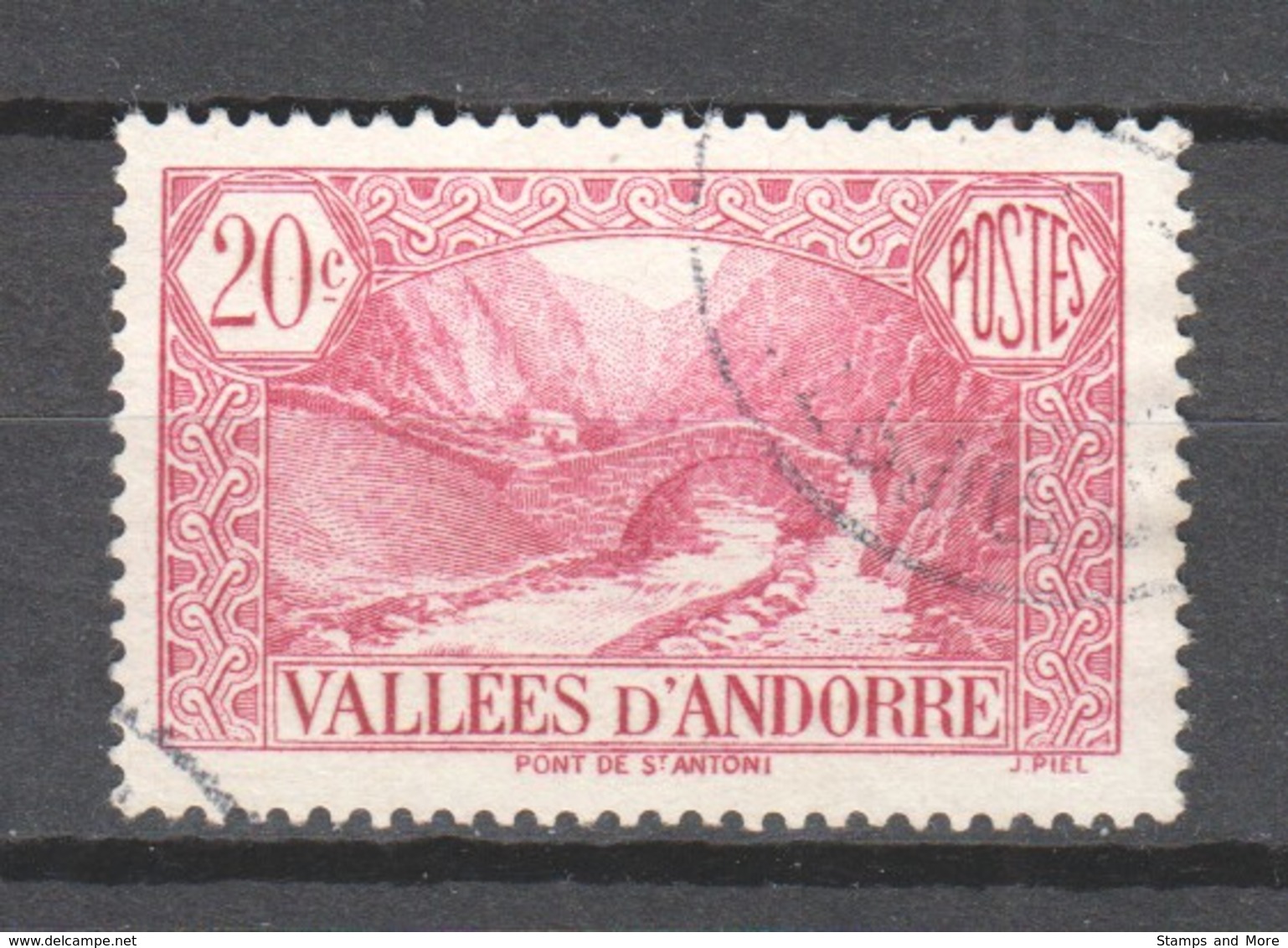 Andorra French 1932 Mi 30 Canceled - Gebraucht