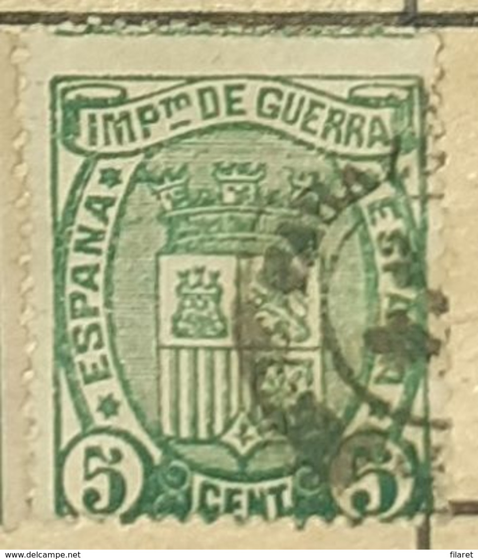 SPAIN/ESPAGNE-REIGN ALPHONSO XII,IMPUESTO DE GUERRA-USED STAMP - War Tax