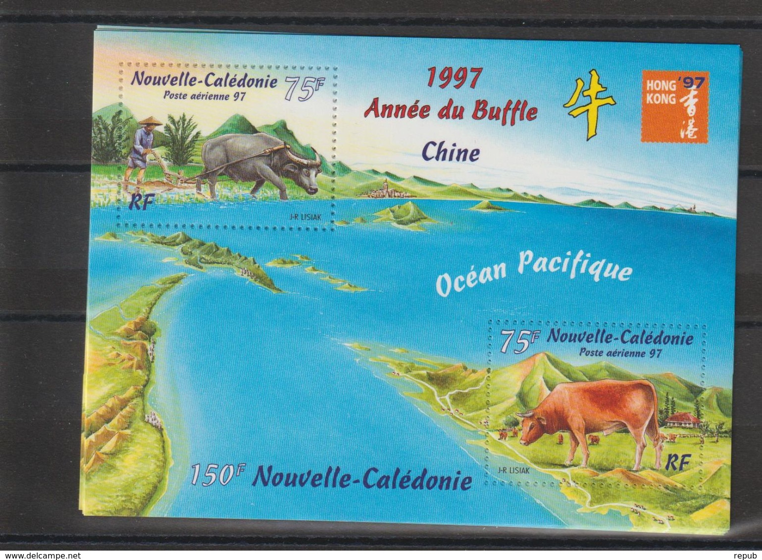 Nouvelle Calédonie 1997 Année Du Buffle BF 18 ** MNH - Blocchi & Foglietti