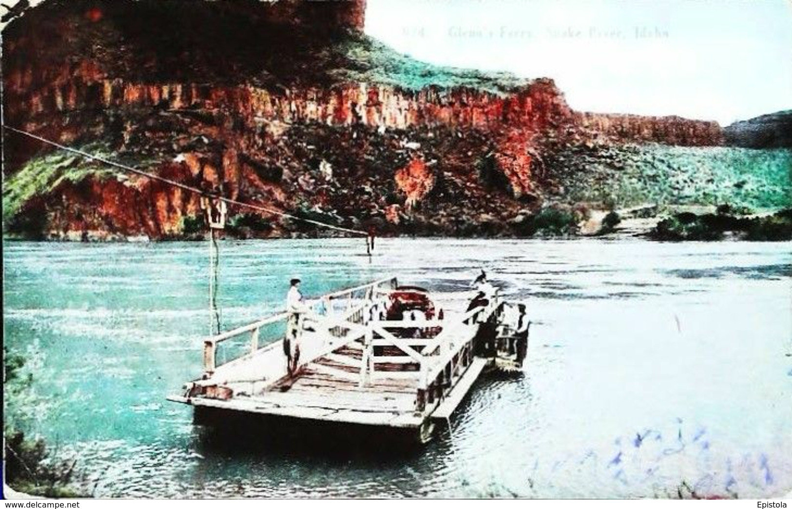 Cpa  SNAKE RIVER      (IDAHO)  Bac  Glenn's Ferry  1909 - Altri & Non Classificati