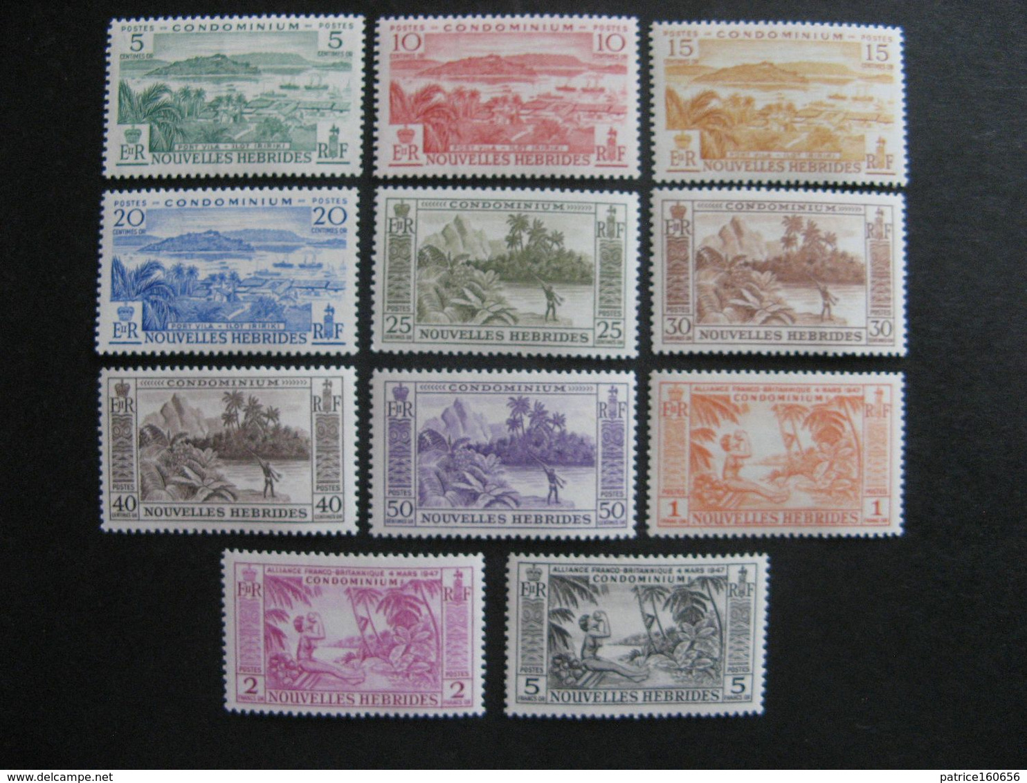 A). Nouvelles-Hébrides: TB Série N° 175 Au N° 185, Neufs XX. - Unused Stamps