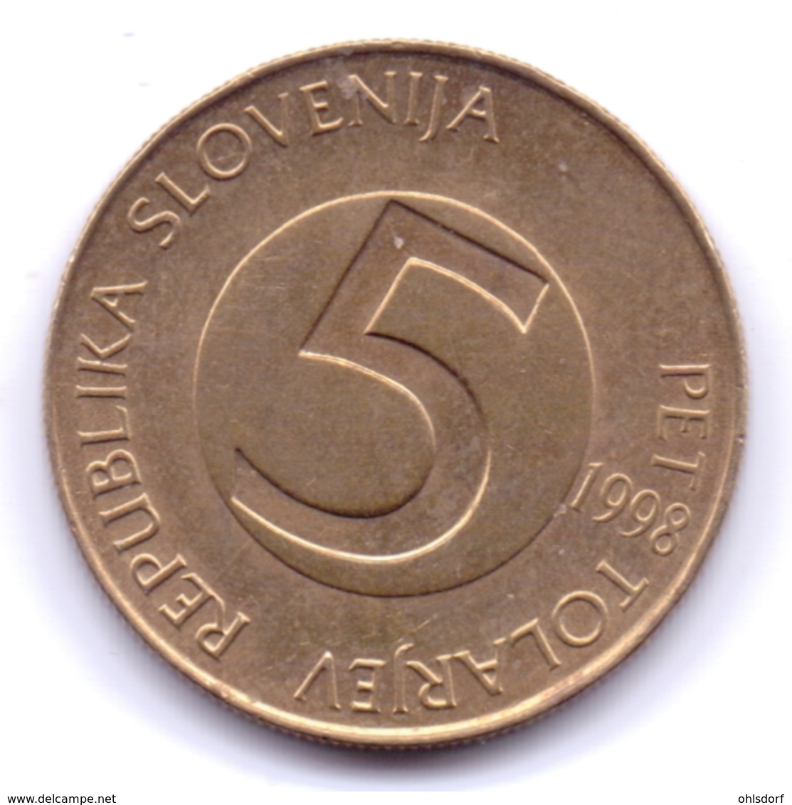 SLOVENIA 1998: 5 Tolarjev, KM 6 - Slovenië