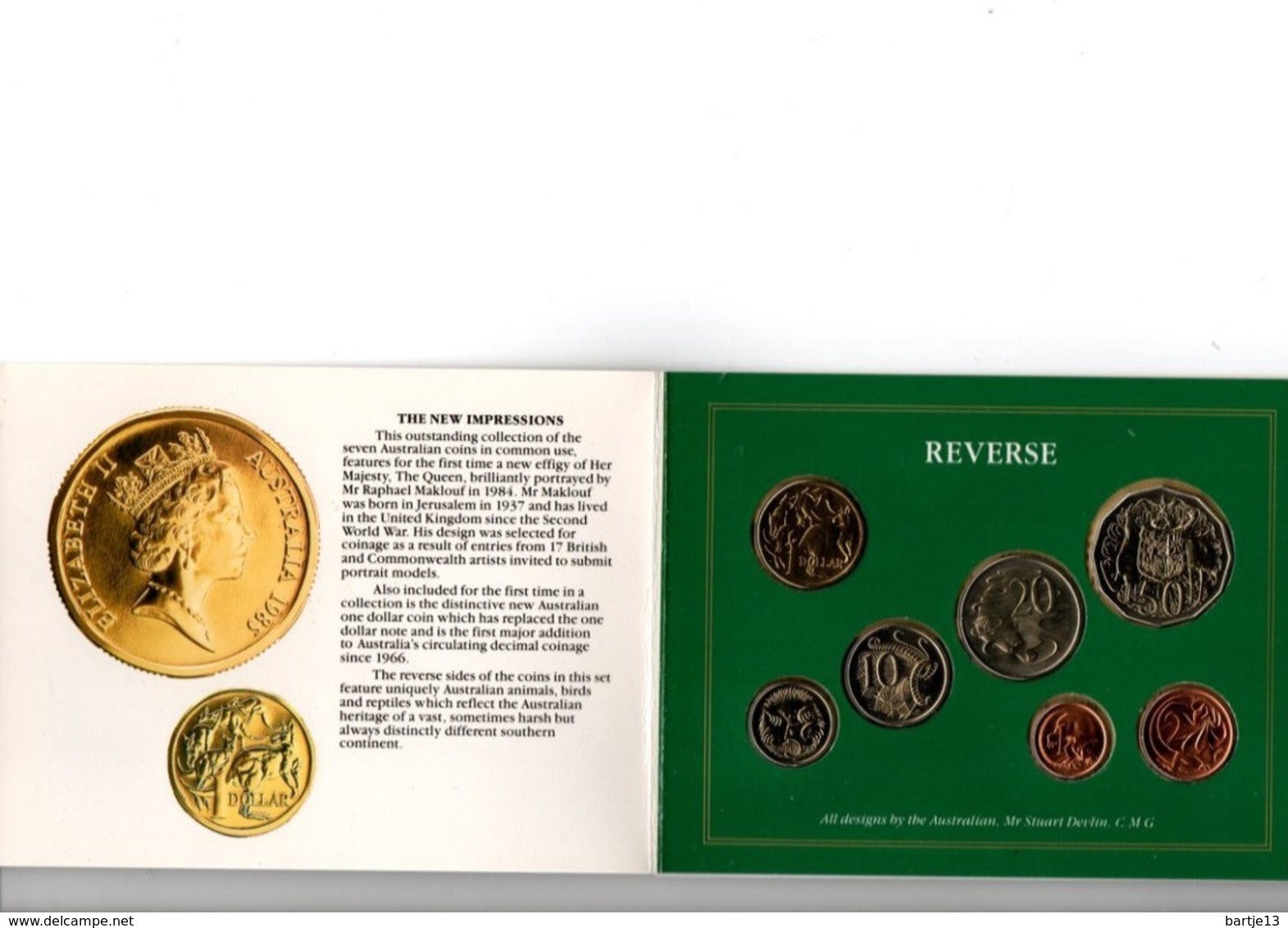 AUSTRALIE 1985 MINTSET UNCIRCULATED COIN COLLECTION - Unclassified