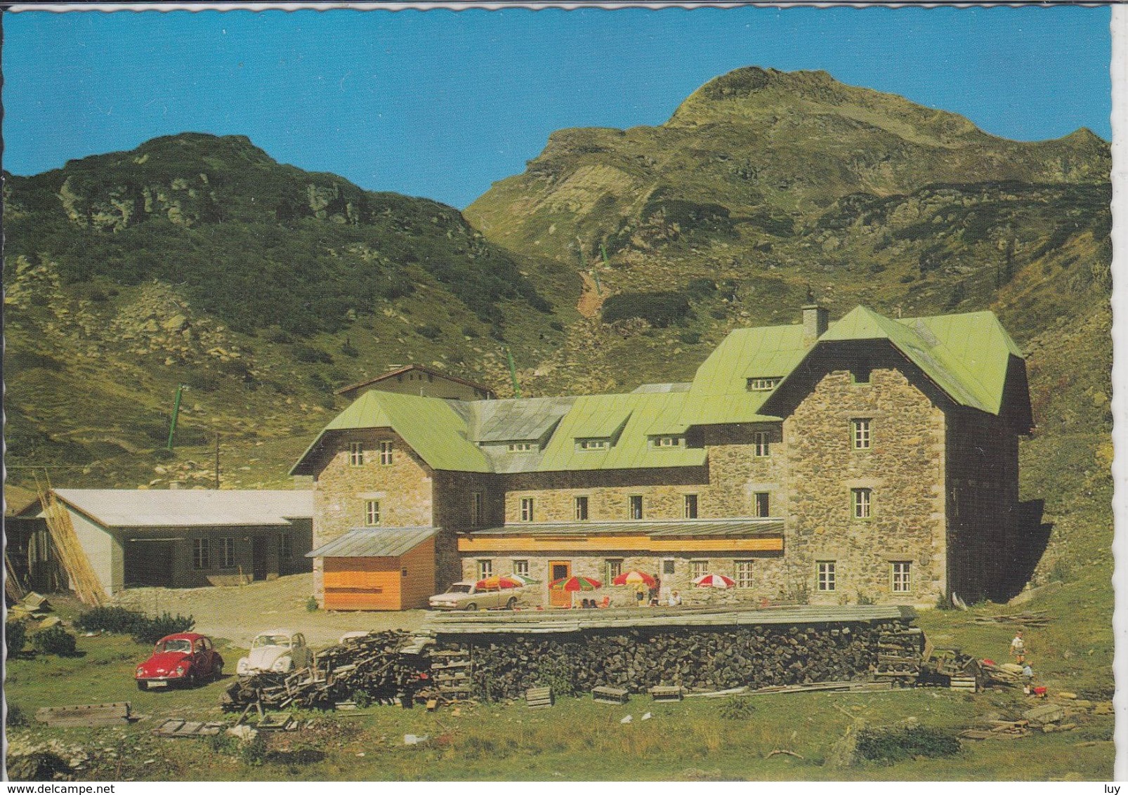 SEEKARHAUS Radstädter Tauern, VW Käfer Am Parkplatz, Ö.A.V. Sektion Austria, - Obertauern