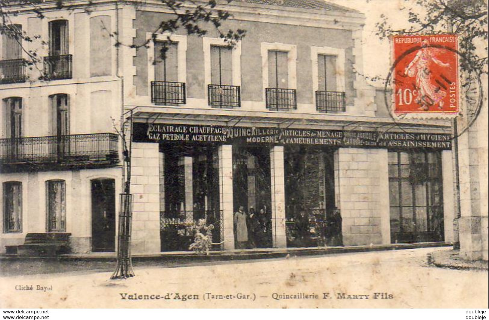 D82  VALENCE D'AGEN  Quincaillerie F.Marty Fils - Valence