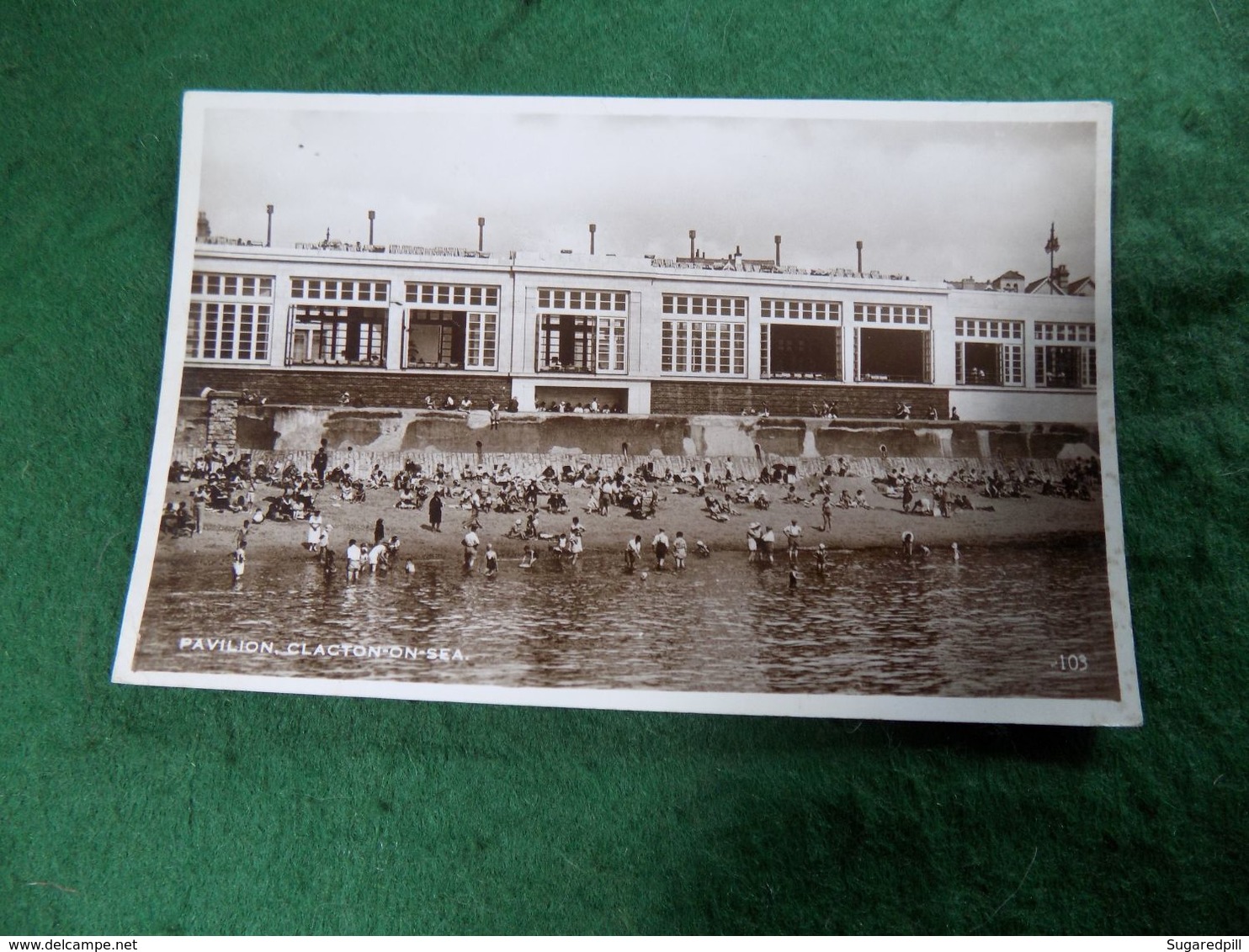 VINTAGE UK ENGLAND ESSEX: CLACTON On SEA Pavillion Sepia Excel - Clacton On Sea