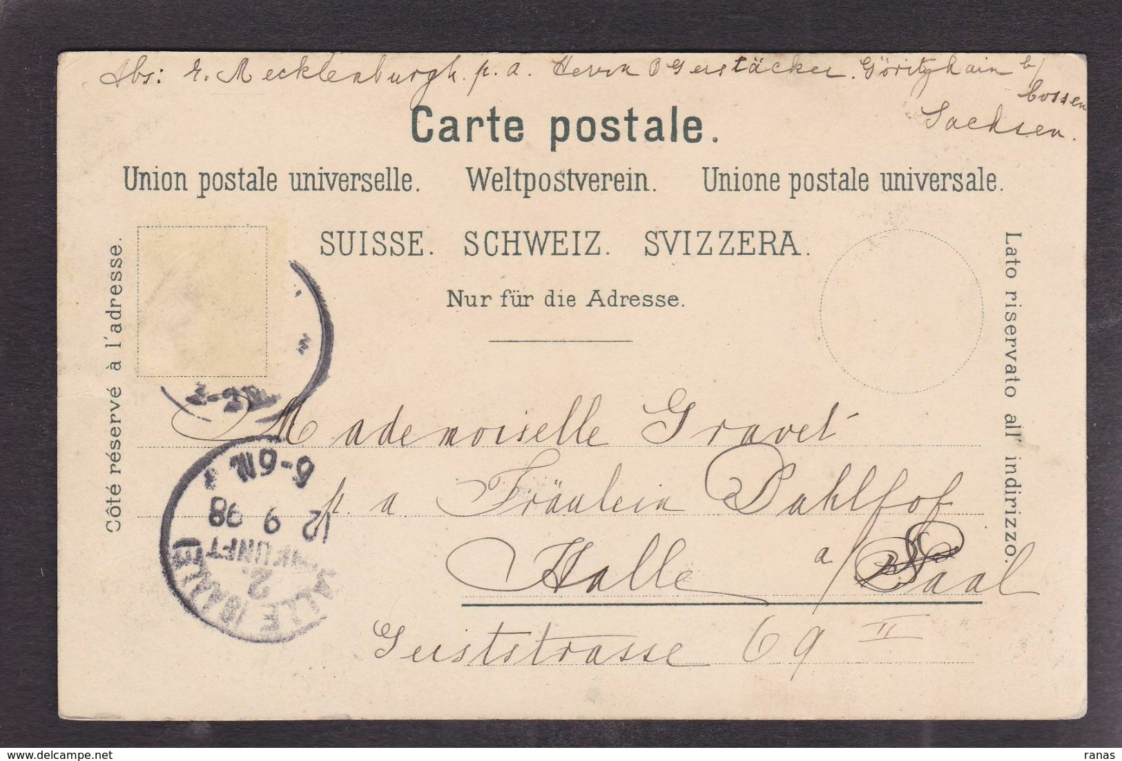 CPA Suisse Helvétia Schweiz Svizzera Circulé Litho Gruss Canton De Fribourg Voir Scan Du Dos - Fribourg