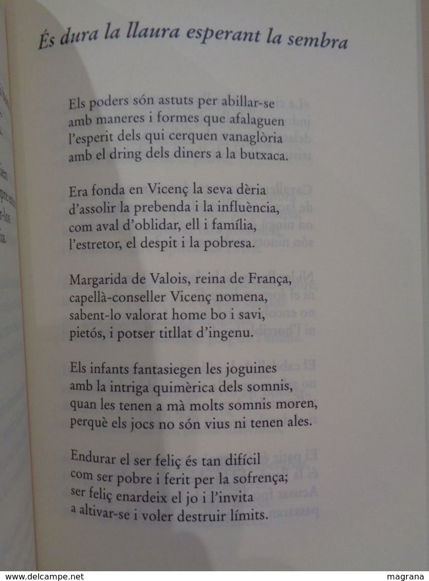 De Mà En Mà. Poemari. Francesc Malgosa Riera. Editorial Claret, 2002. 491 Pàgines. - Poesie