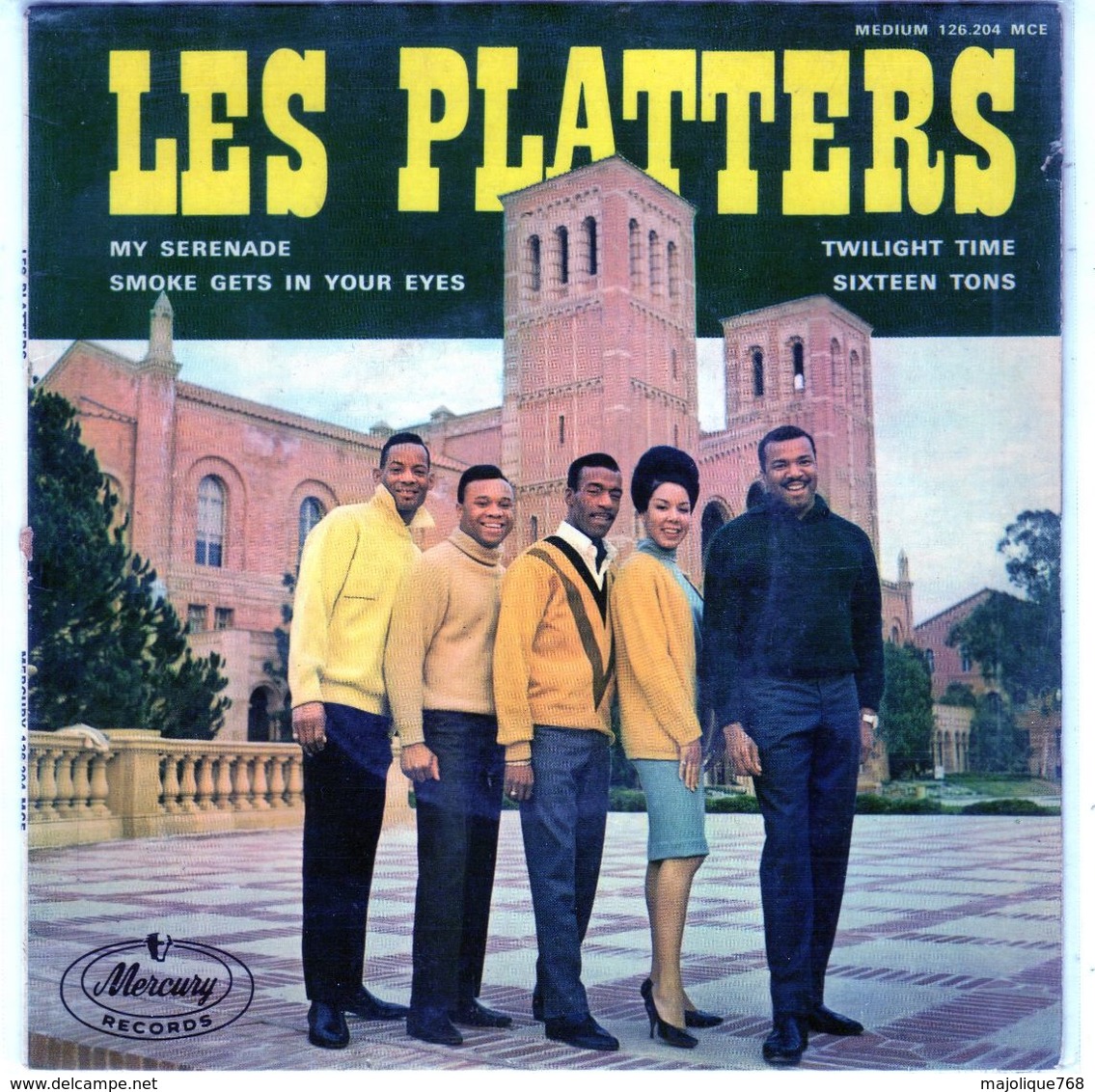 Disque - Les Platters - My Serenade - Mercury 126.204 MCE - 1963 - France - Soul - R&B