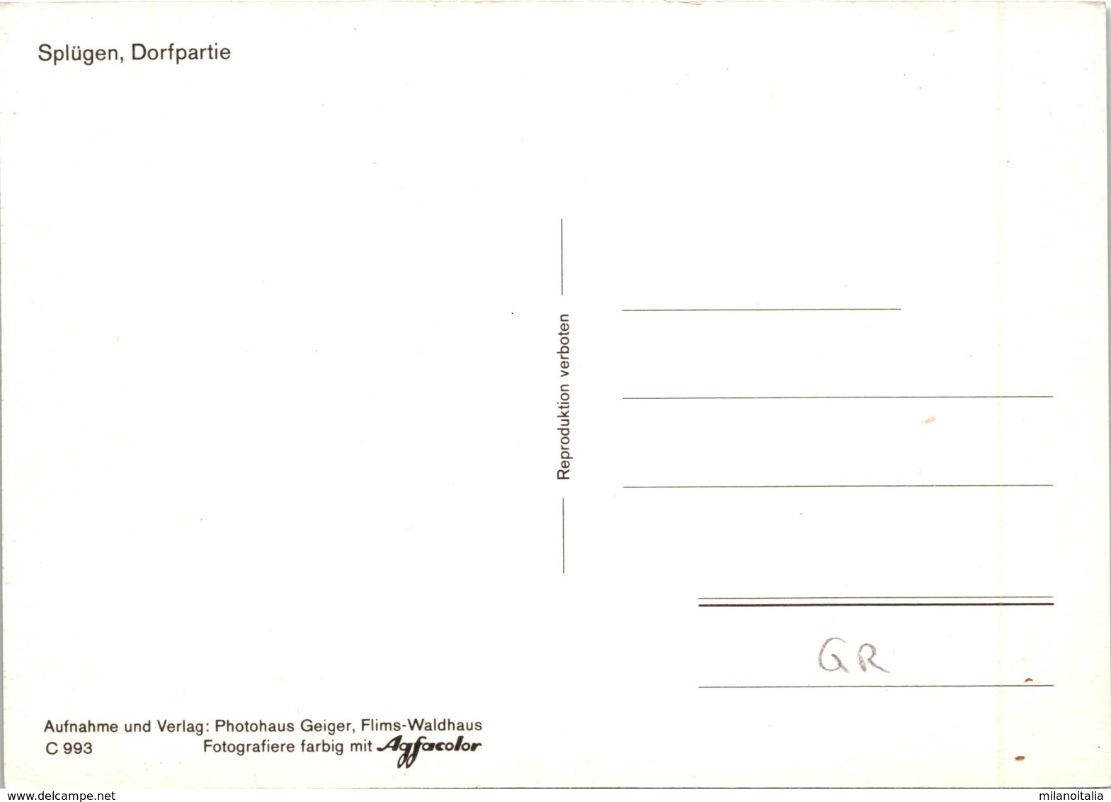 Splügen, Dorfpartie (993) - Splügen