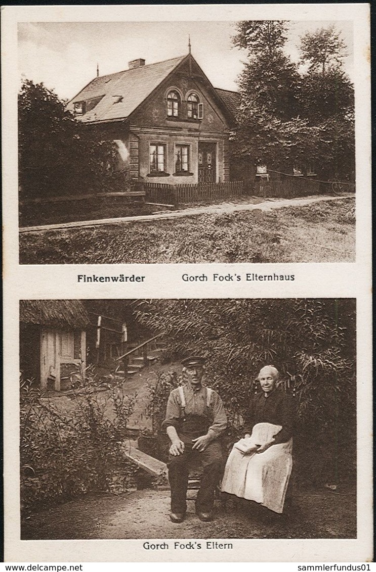AK/CP Finkenwärder  Finkenwerder  Gorch Fock  Elternhaus  Und  Seine Eltern  Gel./circ. 1928   Erh./Cond. 1-/2 Nr. 01133 - Finkenwerder