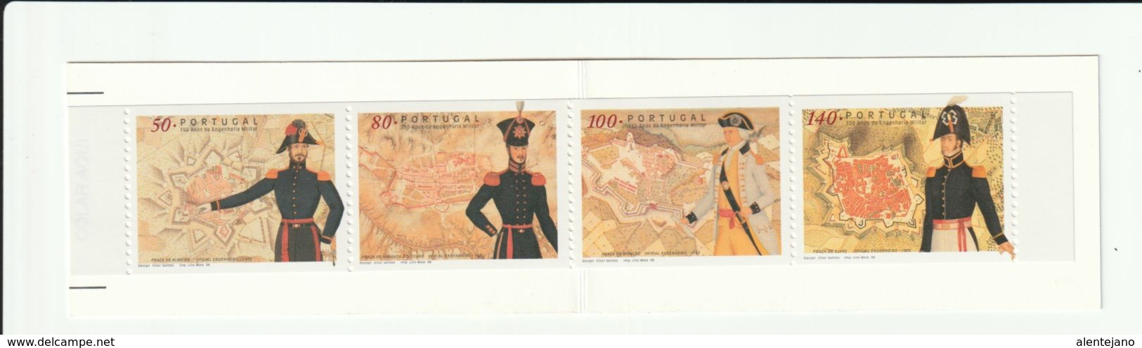 Portugal - 1998 - Mini Carnet Neuf/MNH/** - 350 Anos Da Engenharia Militar - Neufs