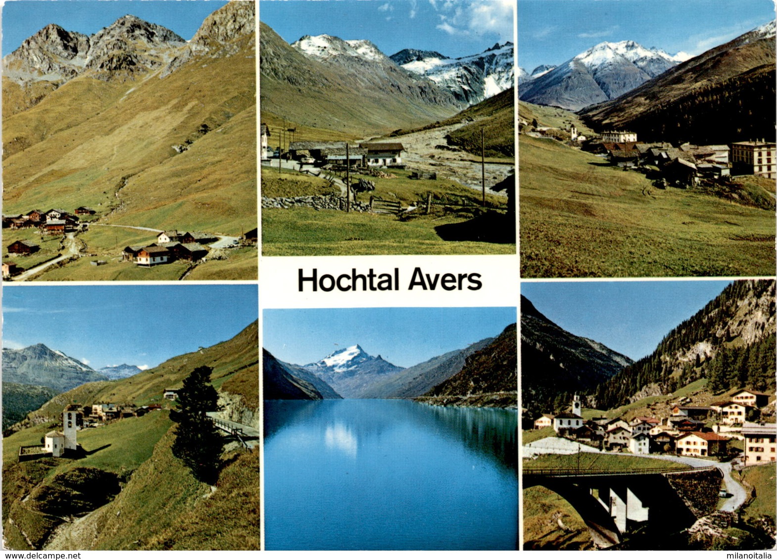 Hochtal Avers - 6 Bilder (6/3) * 1973 - Avers