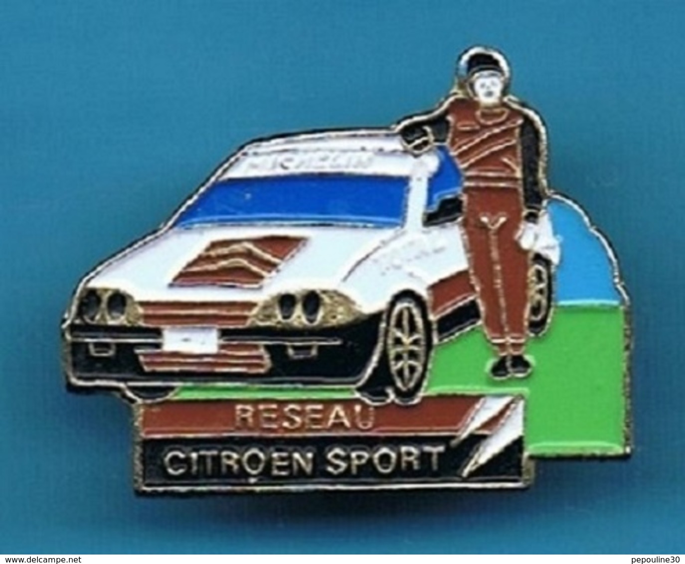 PIN'S //   ** RÉSEAU CITROËN SPORT / TOTAL / MICHELIN ** . (Yoshinori) - Citroën