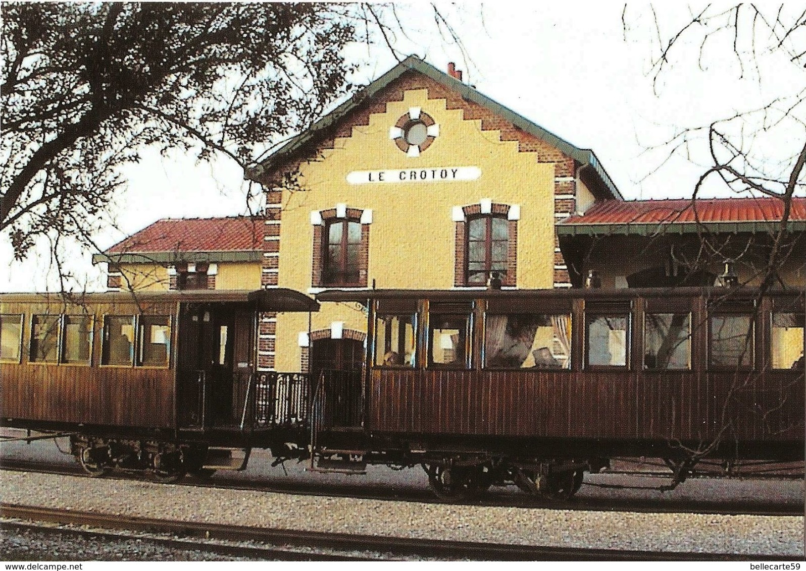 Voiture Salon De 1889 En Gare Du Crotoy - Chemin De Fer De La Baie De Somme - Photo Maurice Testu. - Le Crotoy