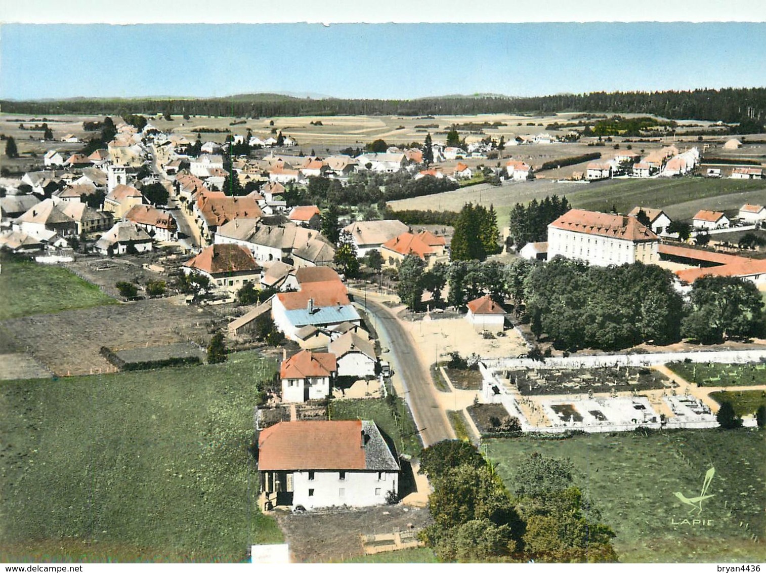 25 - LEVIER - PERSPECTIVE DES MAISONS VUES D' AVION - PENSIONNAT SAINT JOSEPH - Sonstige & Ohne Zuordnung