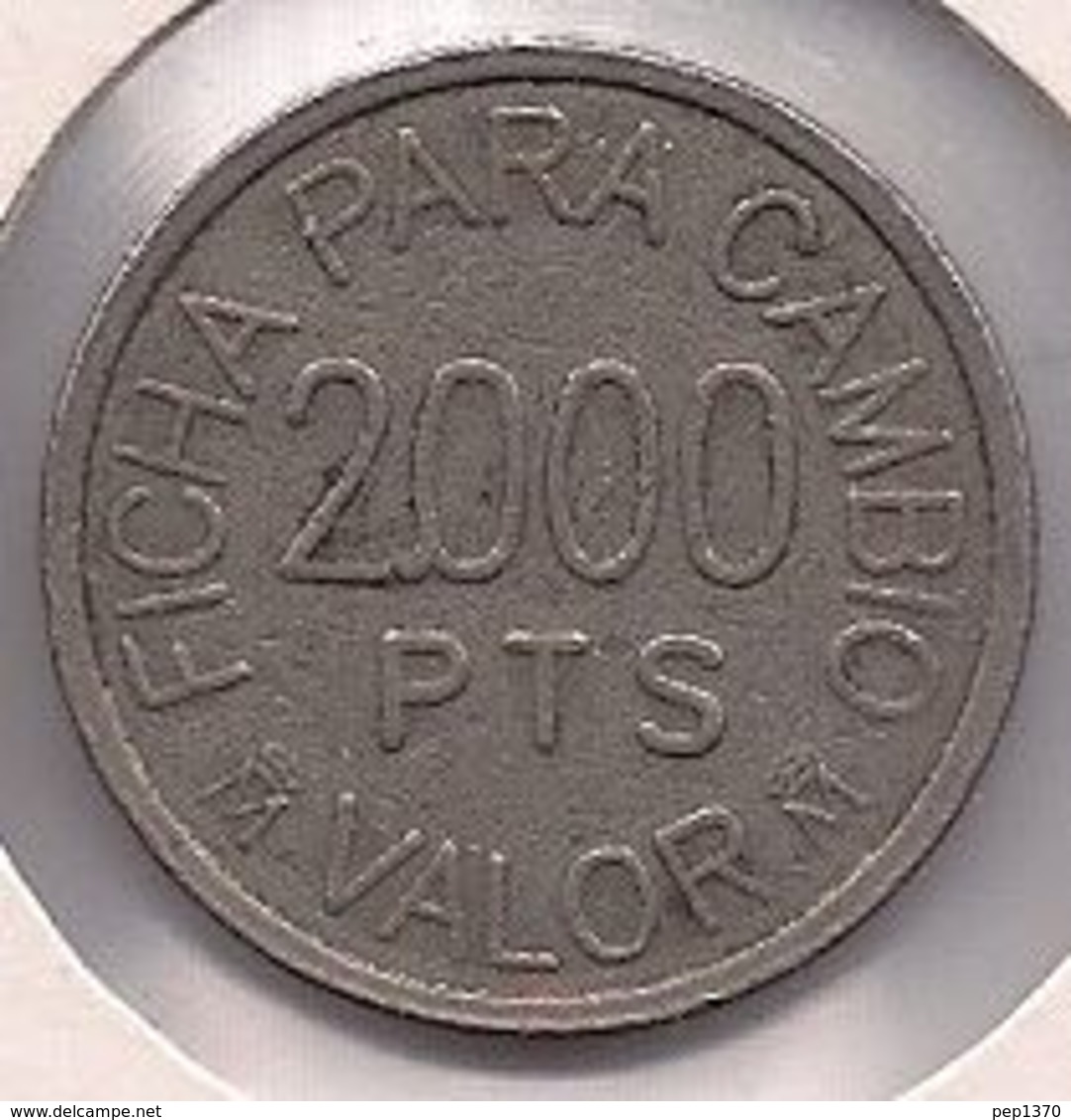 FICHA DE RECREATIVOS FRANCO DE 2000 PESETAS - Casino