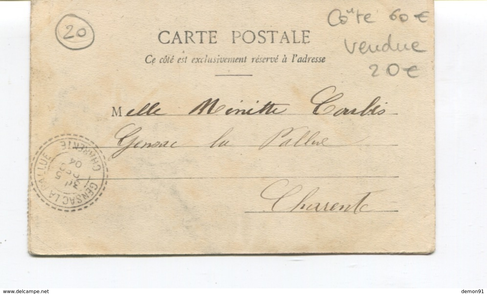 CPA - CORSE -  CORTE  - Le Marché En 1904 - Bon état Mais Carte Souple - - Corte