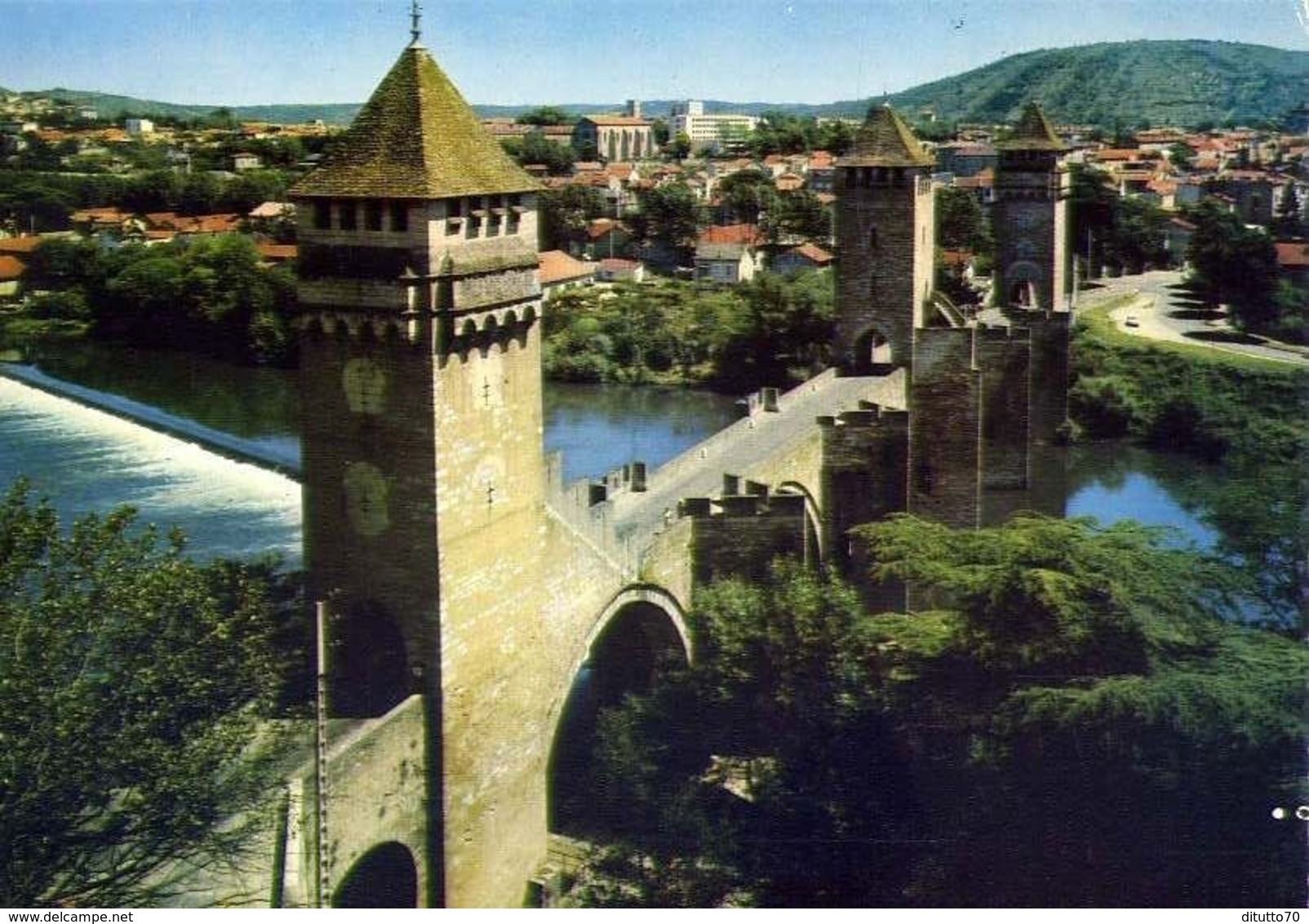 Cahors - Lot - Le Pont Valentre Et La Ville - Formato Grande Non Viaggiata – E 16 - Pont-la-Ville