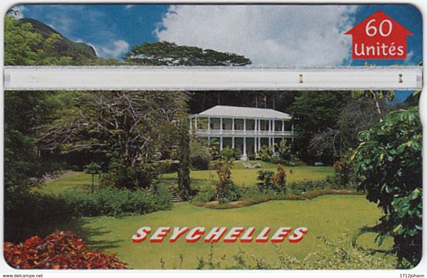 SEYCHELLES A-086 Holgram Telecom - Architecture, Historic Building - 605L - Used - Seychelles